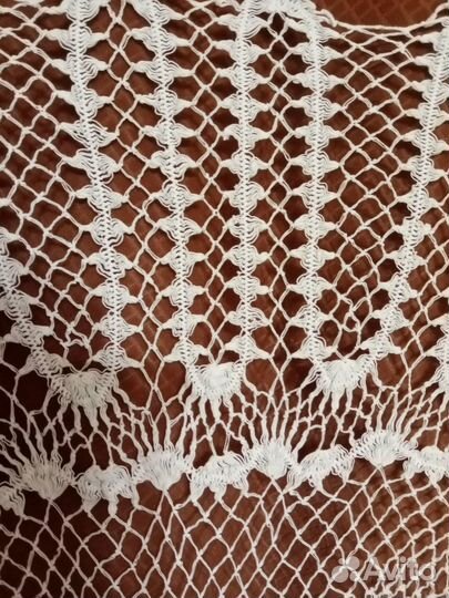 Накидка на подушку 1,1м ручное старинное вязание