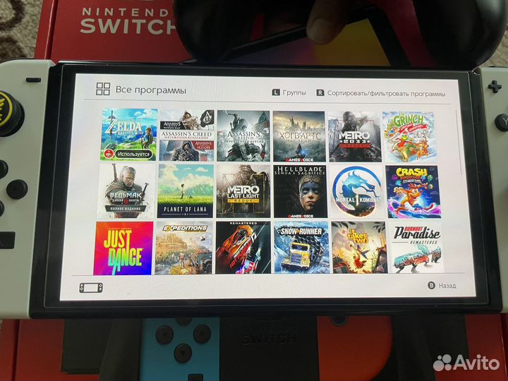 Nintendo Switch oled чип прошитая 512gb