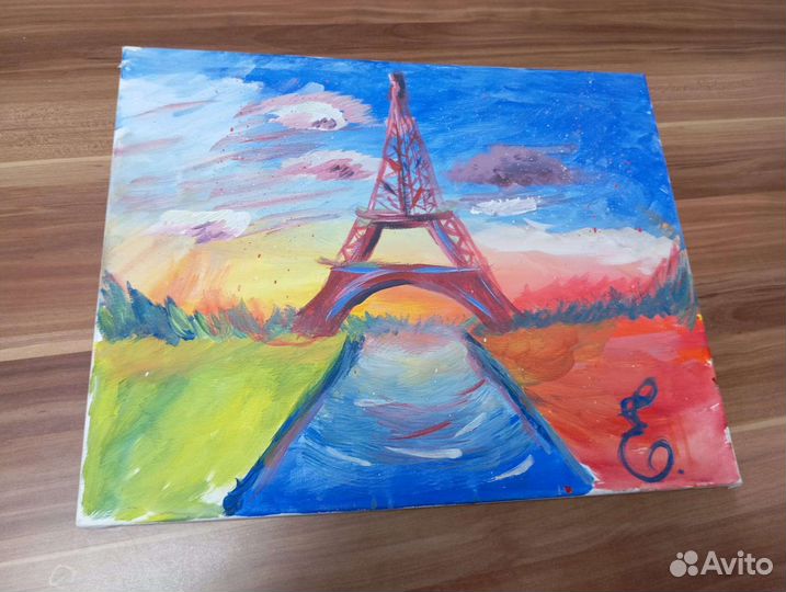 Картина масло Париж