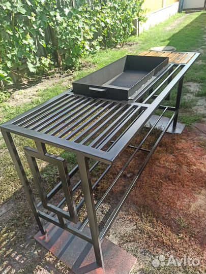 Мангал в стиле лофт