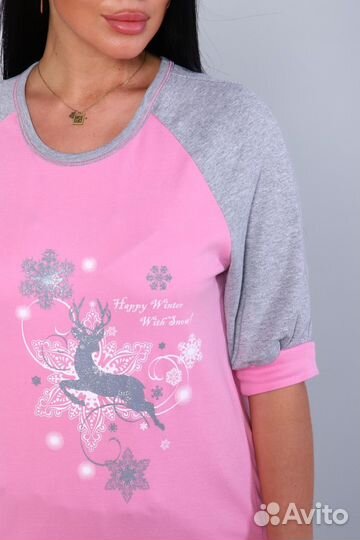 Оптом. Пижама ТК 17 - розовый