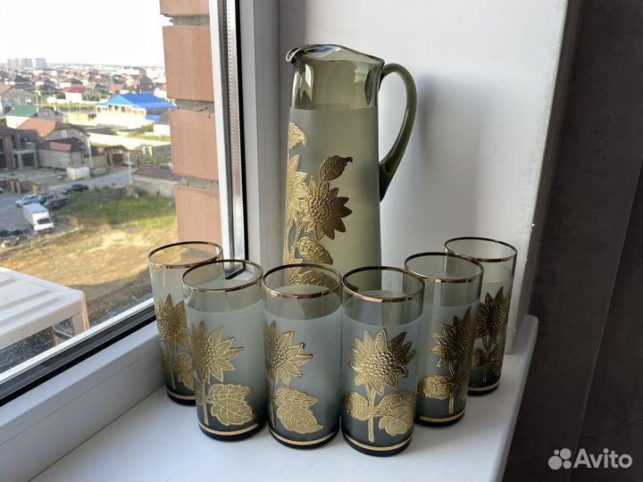 Графин со стаканами чехия