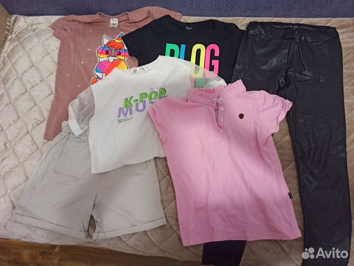Вещи на девочку пакетом 140