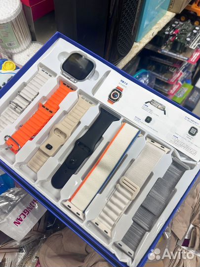 Смарт часы 7 в 1 с зарядкой в комплекте