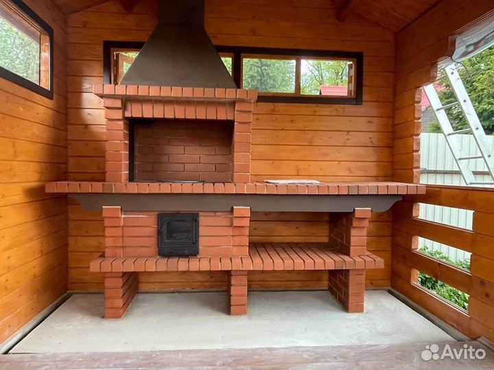 Печь барбекю / Мангал из кирпича