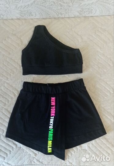 Новые юбка-шорты для девочки р. 128