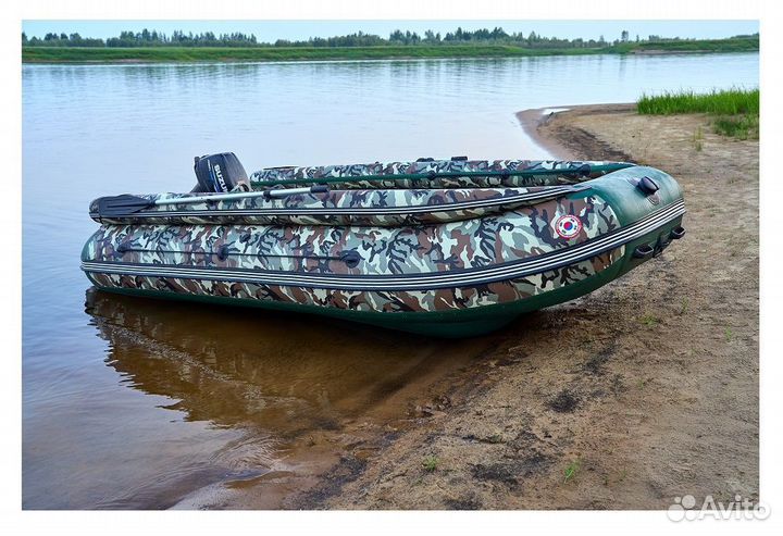 Лодка mishimo family lite DF 430, в цвете камуфляж