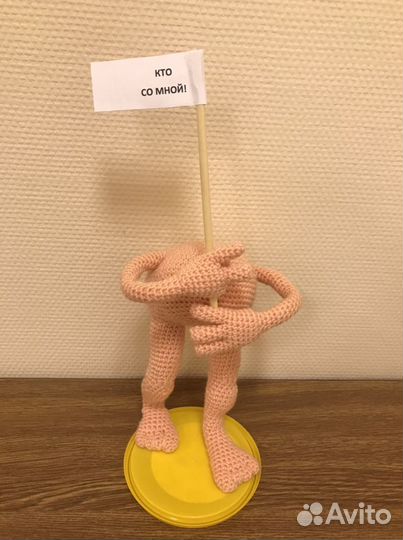 Вязаные игрушки ручной работы, рукопоп