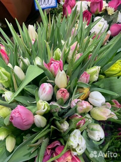 Тюльпаны с оформлением