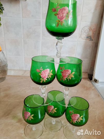 Фужеры хрустальные СССР