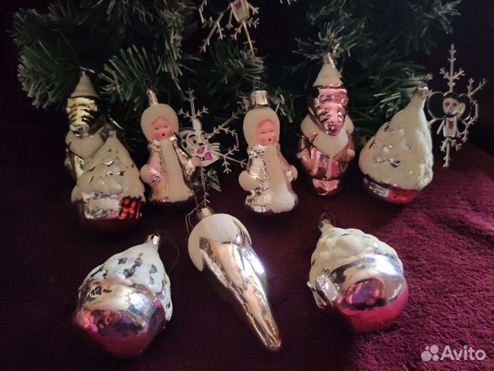 Новогодние ёлочные игрушки СССР
