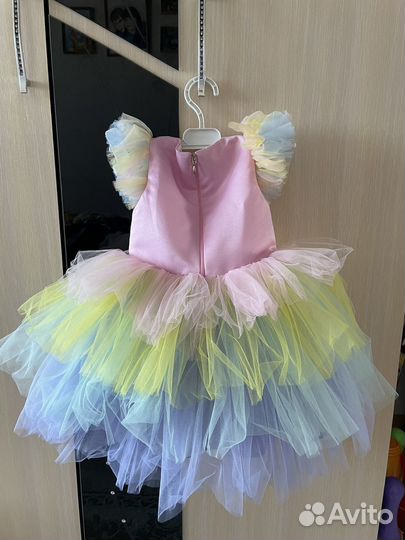 Детское нарядное платье 86 размер