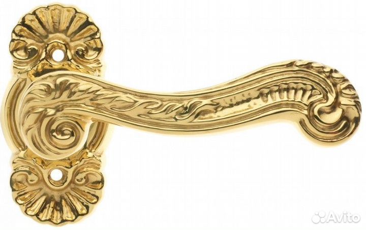 Дверная ручка Morelli louvre V OTL цвет - золото