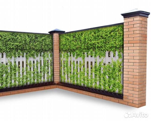 Сетка с рисунками (фотофасад) на забор, веранду в Нижнем Новгороде ...