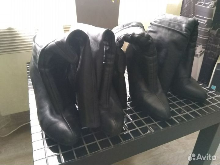 Зимние сапоги 37 размер, осенние - 38