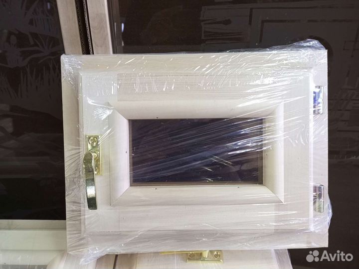 Деревянные окна для бани липа