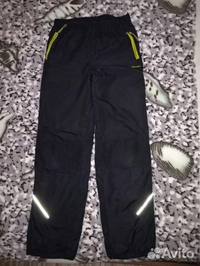 Брюки болоньевые на флисе демисезонные