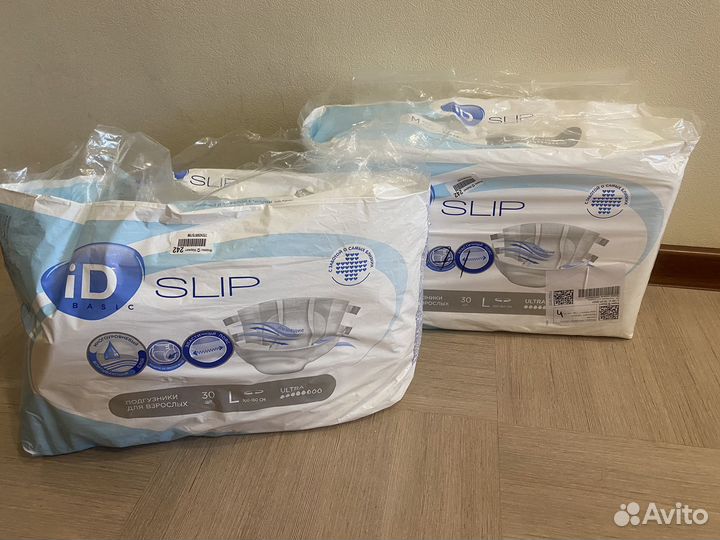 Подгузники для взрослых iD Slip L 38 шт