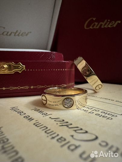 Обручальные кольца cartier love 585/750