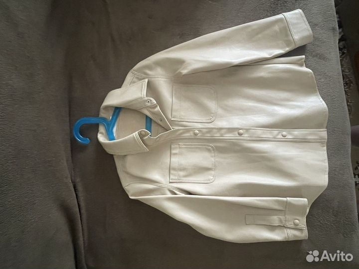 Кожаная рубашка zara