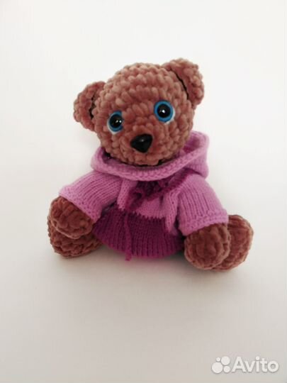 Плюшевый мишка ручной работы, 20 см