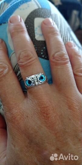 Дизайнерское кольцо Сова для мужчин и женщин