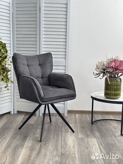 Стул ortega 180 град.поворот. Brego-16 Темно-серый