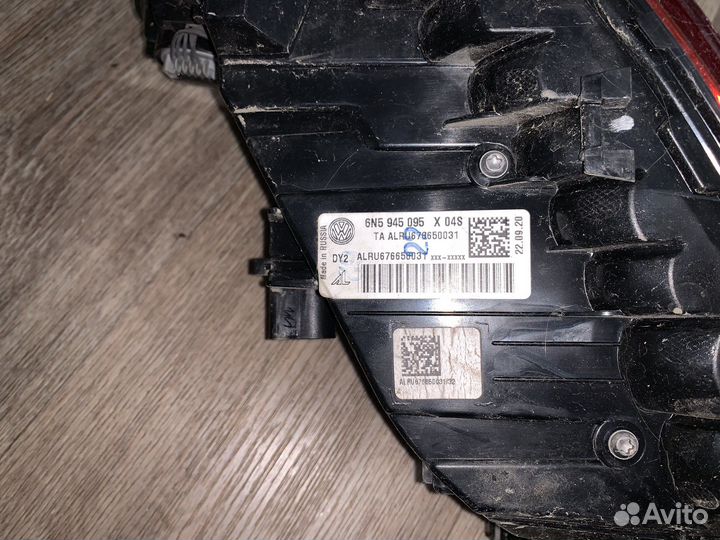 Задние фонари на volkswagen polo