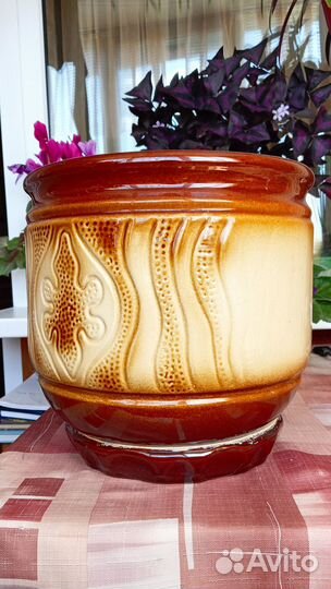 Керамические горшки для цветов бу