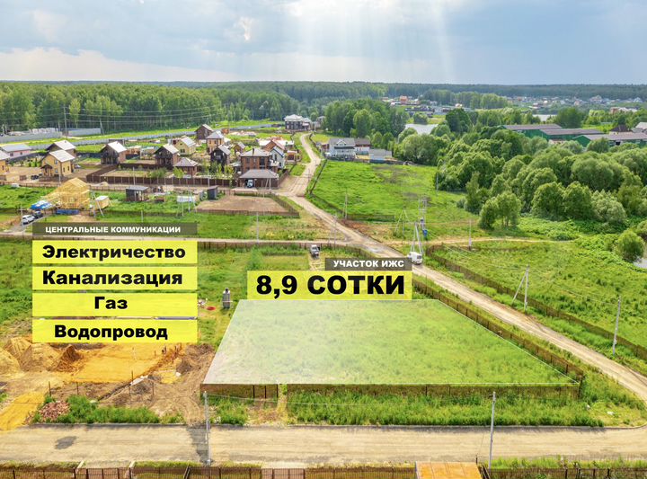 Участок 8,9 сот. (ИЖС)