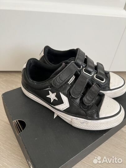 Кеды для мальчика converse кожаные 28-28,5