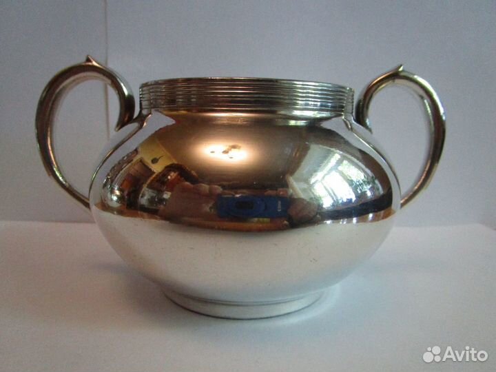 Посеребрение сахарница клеймо Англия винтаж