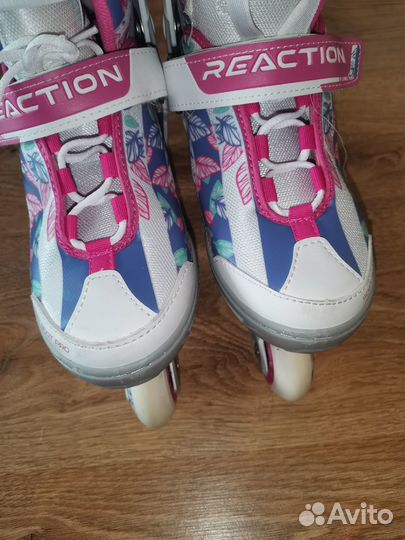 Ролики раздвижные 31-36 + шлем и защита