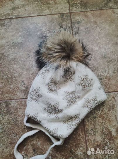 Шапка для девочки новая 48-50см