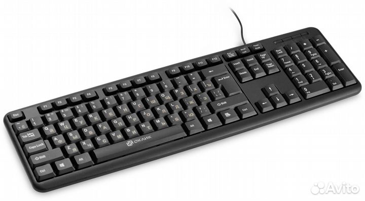 Клавиатура Oklick 130M черный USB