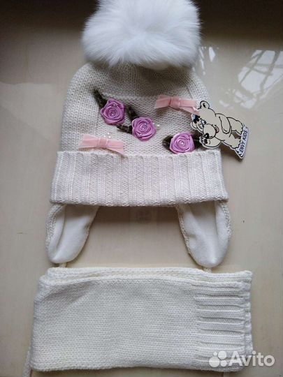 Шапки, шарфы (новые и б/у) на 1-4 года