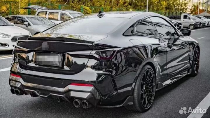 Диффузор BMW G22 BMW G23 карбон с Элеронами