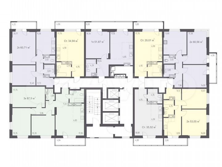 1-к. квартира, 50 м², 25/25 эт.