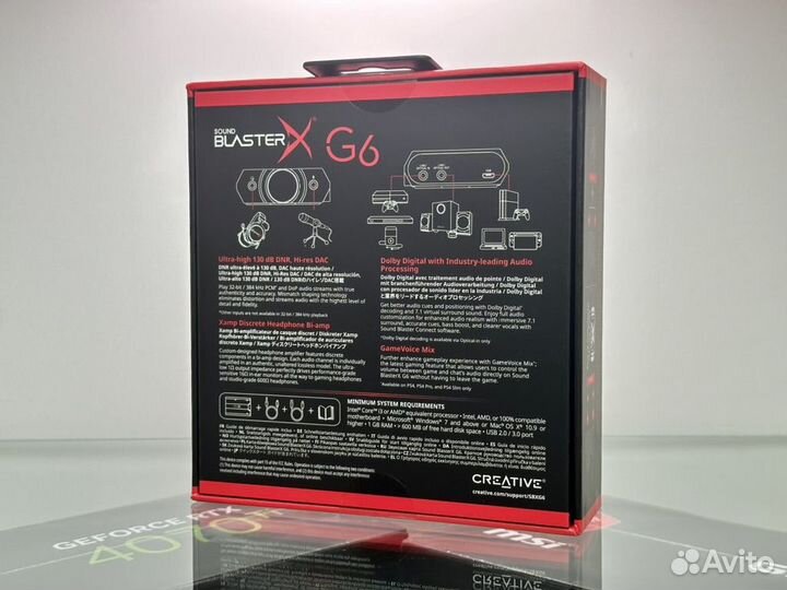 Новые Creative Sound BlasterX G6