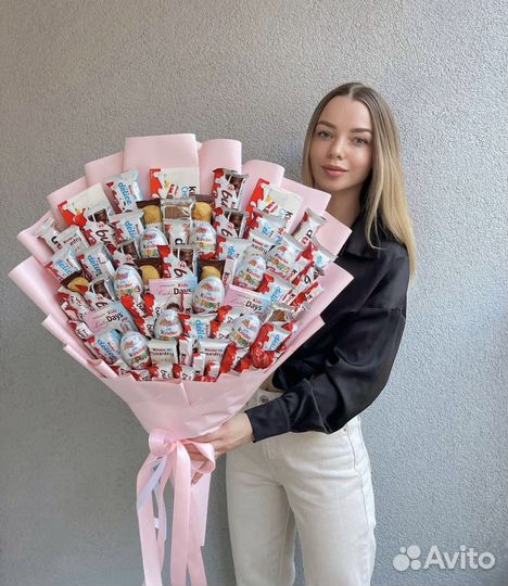 Шоколадный съедобный сладкий букет набор