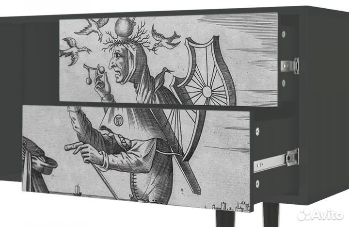 Тв-тумба T1 - Антрацит - Blau Schuyte