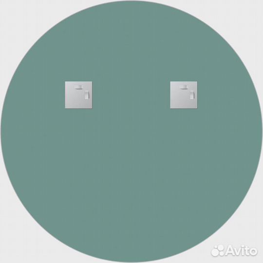 Зеркало круглое Evoform Shadow BY 0562 70 с полкой