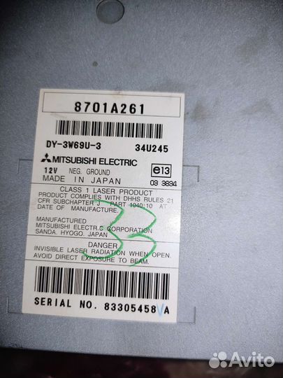 Магнитола на Mitsubishi lancer 10