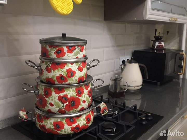 Кострюли 4 шт тайланд антипригарные