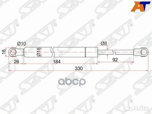 Амортизатор крышки багажника lexus GS350 05/Ка