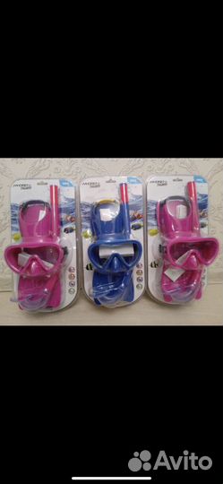 Детский набор для плавания(маска+трубка+ласты)