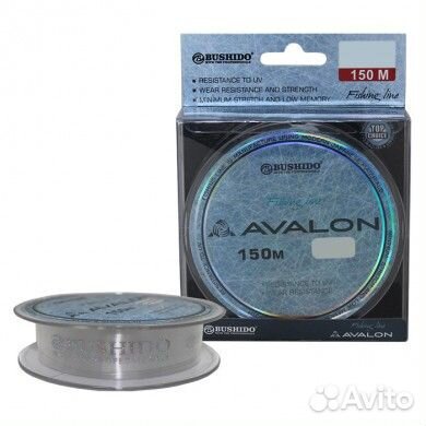 Леска 150м 0,50мм Avalon прозрачная Bushido
