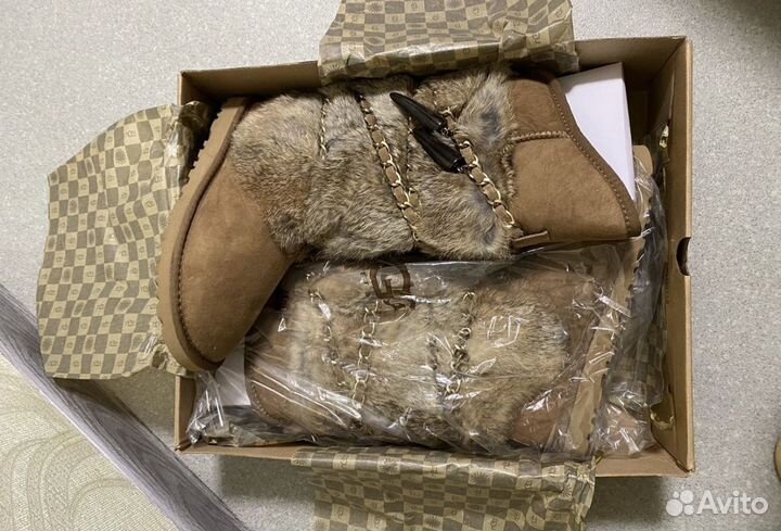 Угги натуральные UGG коричневые оригинал