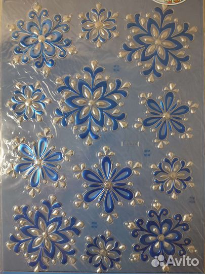 Новогодние украшения, наклейки