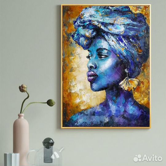 Яркая картина в интерьер / негритянки